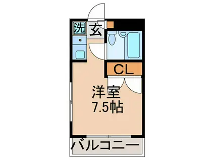 メゾンドエフ(ワンルーム/2階)の間取り写真