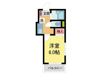 モンラッシェ(1K/3階)の間取り写真