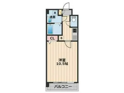 マ・メゾン瑞穂(1K/3階)の間取り写真