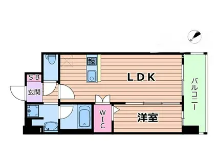 ブランシエスタ南吹田パークサイド(1LDK/7階)の間取り写真