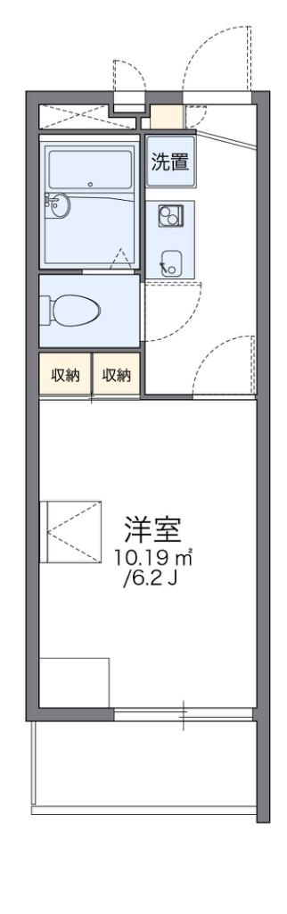 レオパレスアズール加美東(1K/1階)の間取り写真