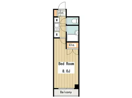 メインステージ永福町(1K/6階)の間取り写真