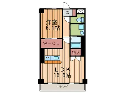 めぞん一刻(1LDK/2階)の間取り写真