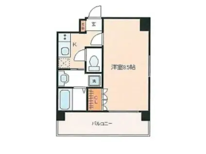 CREATO新大阪SERENITY(1K/8階)の間取り写真