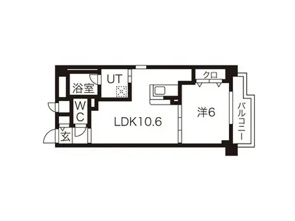 STANZA神村(1LDK/2階)の間取り写真