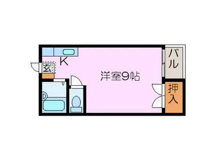 エクセルシオール壱番館(ワンルーム/1階)の間取り写真