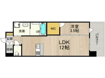 PHOENIX CLOVE TOMOI(1LDK/10階)の間取り写真