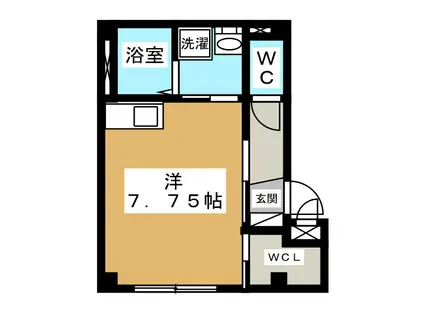 シェラトン三ノ輪(ワンルーム/2階)の間取り写真