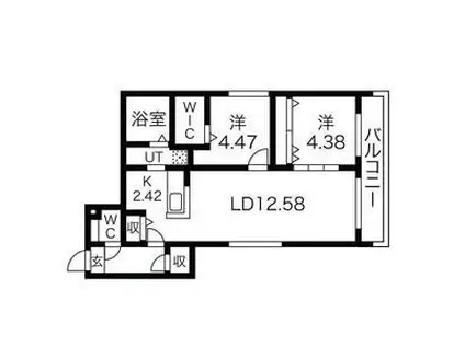 SーRESIDENCE西町(2LDK/3階)の間取り写真
