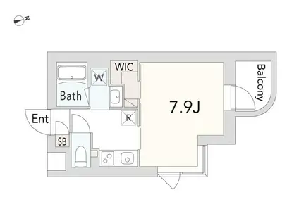 GRANDUO経堂15(1K/4階)の間取り写真