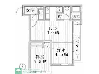 ATRIUM・T(2LDK/2階)の間取り写真