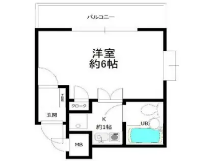 日興パレス目白(1K/1階)の間取り写真