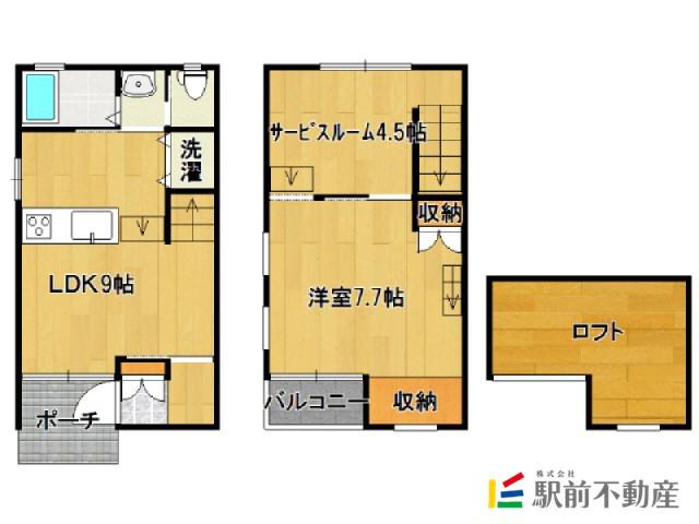 ドルチェ・ヴィータ兵庫 B棟(1SLDK/1階)の間取り写真