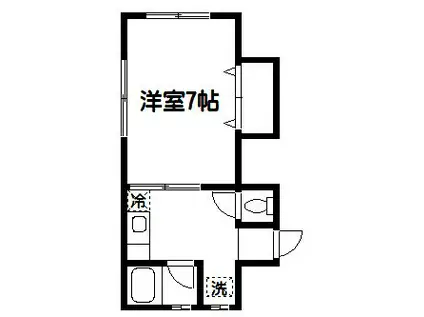 メゾン松田(1K/2階)の間取り写真