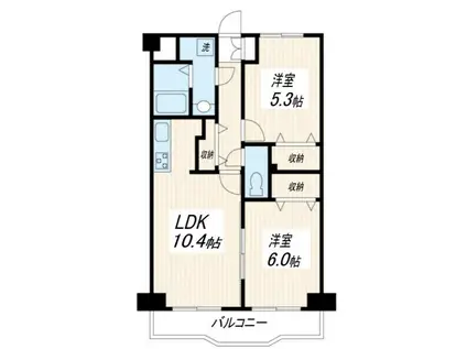 ヴィルトゥオルグージョ(2LDK/3階)の間取り写真