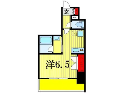 リヴシティ堀切菖蒲園(ワンルーム/2階)の間取り写真