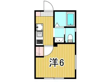 アズール東尾久(1K/3階)の間取り写真