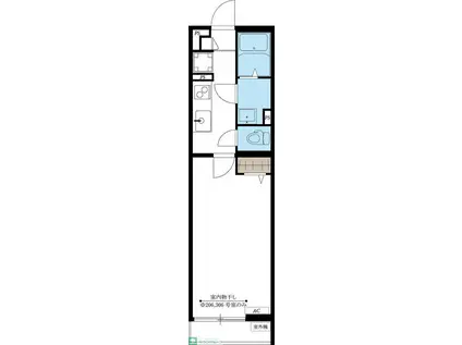 リブリ・リッツ(1K/3階)の間取り写真