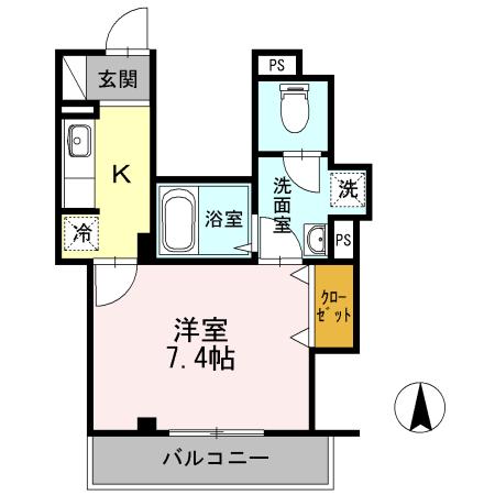 SKYESANRAKU(1K/3階)の間取り写真