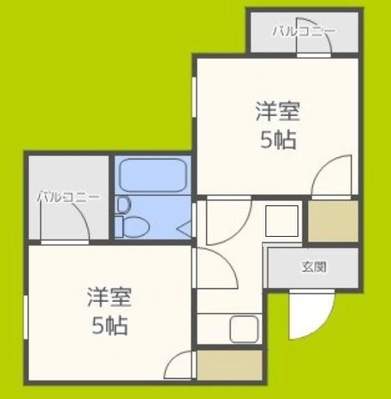 アメニティ新大阪2番館(2K/4階)の間取り写真