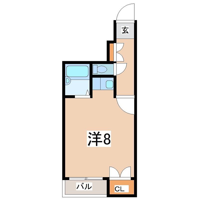 NYK針中野(ワンルーム/6階)の間取り写真