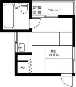 メゾンのぞみ(ワンルーム/2階)の間取り写真