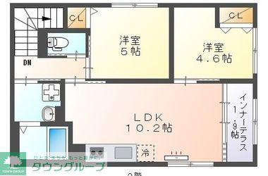 ステラ緑園(2LDK/1階)の間取り写真