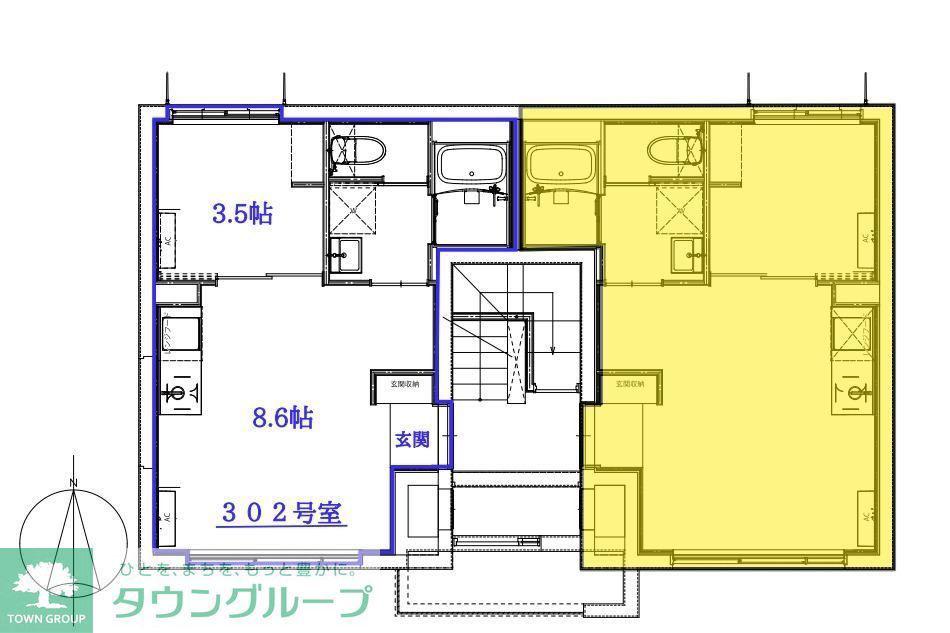 COSTA SHINAGAWA(1DK/3階)の間取り写真
