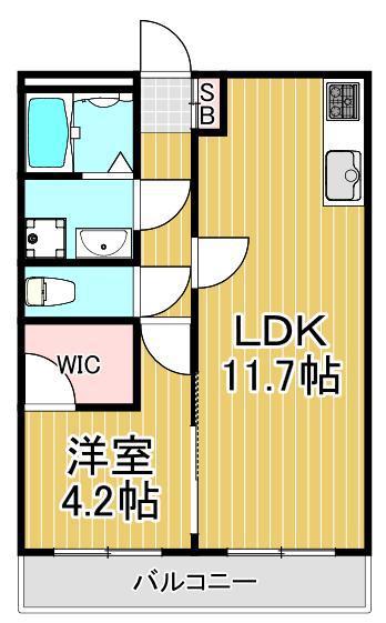 リブレス金町東水元(1LDK/3階)の間取り写真