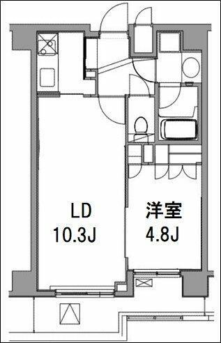 THE HERMITAGEザ・ハーミティッジ(1LDK/3階)の間取り写真