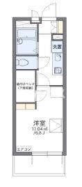 レオパレスフェリキタス花園(1K/2階)の間取り写真