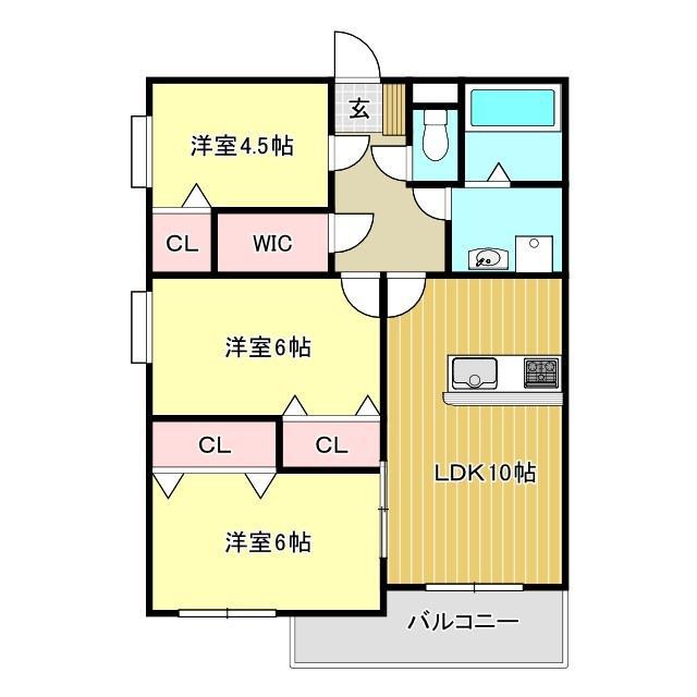 レアールマンションラピス(3SLDK/2階)の間取り写真