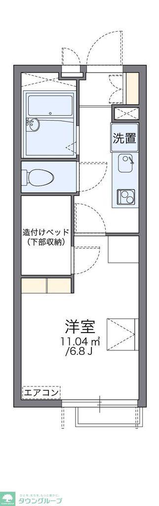 レオパレスセイント東砂(1K/3階)の間取り写真
