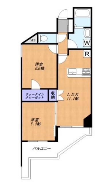 FUJIKYU10(2LDK/4階)の間取り写真