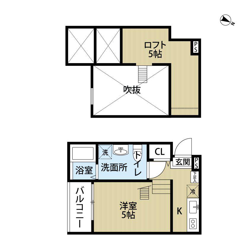 TIR NA NOG(ワンルーム/2階)の間取り写真