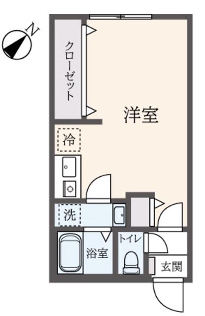 フォセット本蓮沼(1K/2階)の間取り写真