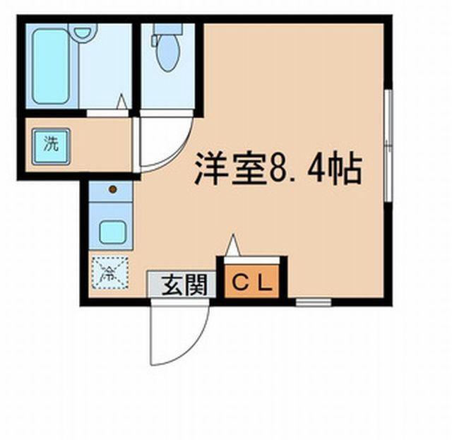 アペックス・下高井戸II(ワンルーム/1階)の間取り写真