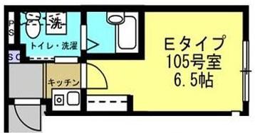SINCREASE中村橋(1K/1階)の間取り写真