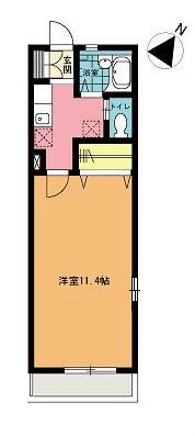 セレコーポ21(1K/3階)の間取り写真