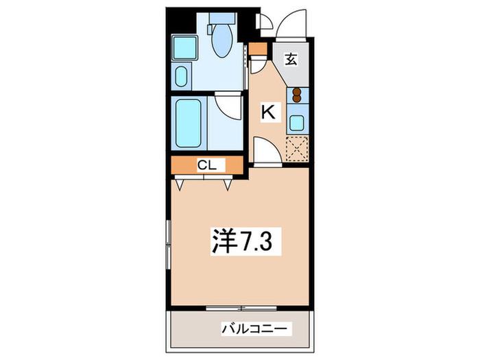 アーデン町田(1K/13階)の間取り写真