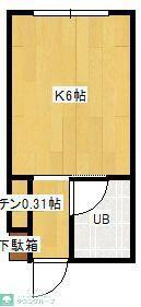 ダイヤコーポ桂川(1K/3階)の間取り写真