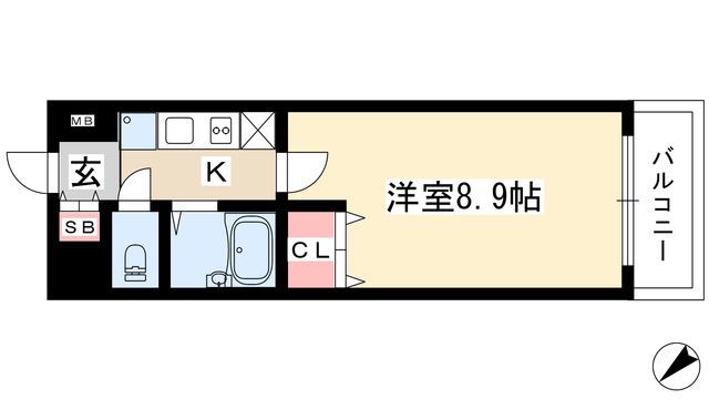 シティライフ本郷北(1K/5階)の間取り写真