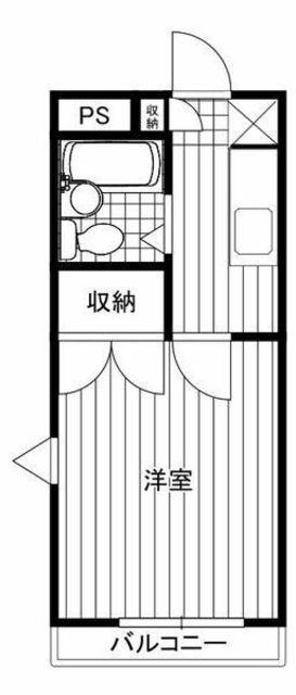 ハイツクリエイト(1K/2階)の間取り写真