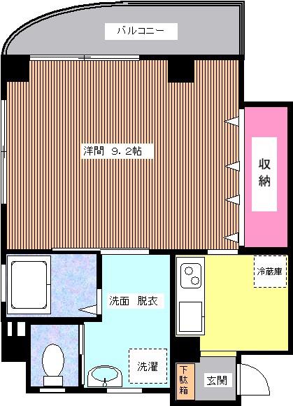 カテリーナ(1K/3階)の間取り写真