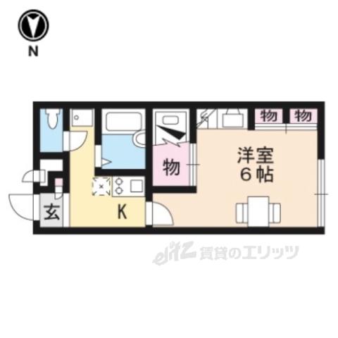 レオパレス新庄寺(1K/2階)の間取り写真