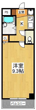 グランピーノ妙典(1K/2階)の間取り写真