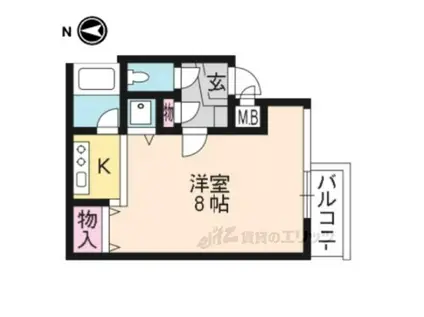 トラスティ21(ワンルーム/1階)の間取り写真