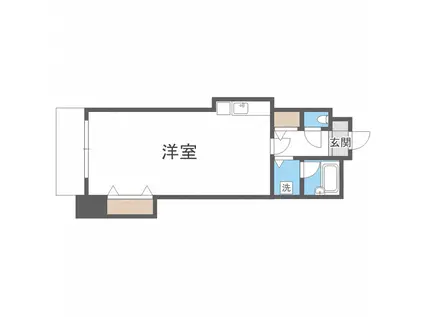 ライオンズシティ大通公園(ワンルーム/6階)の間取り写真