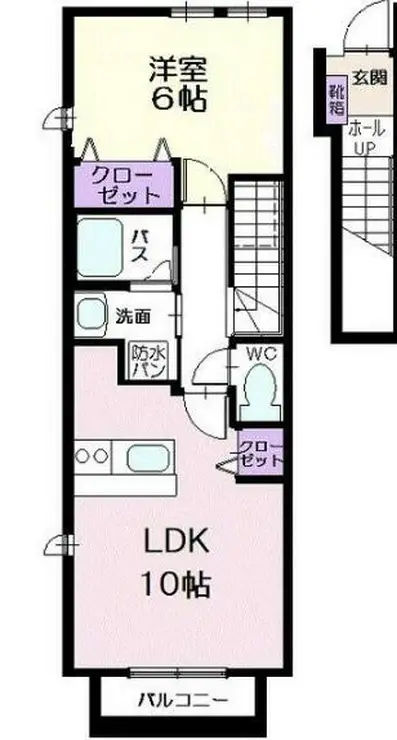 ガーデンハウス扇 2階階 間取り