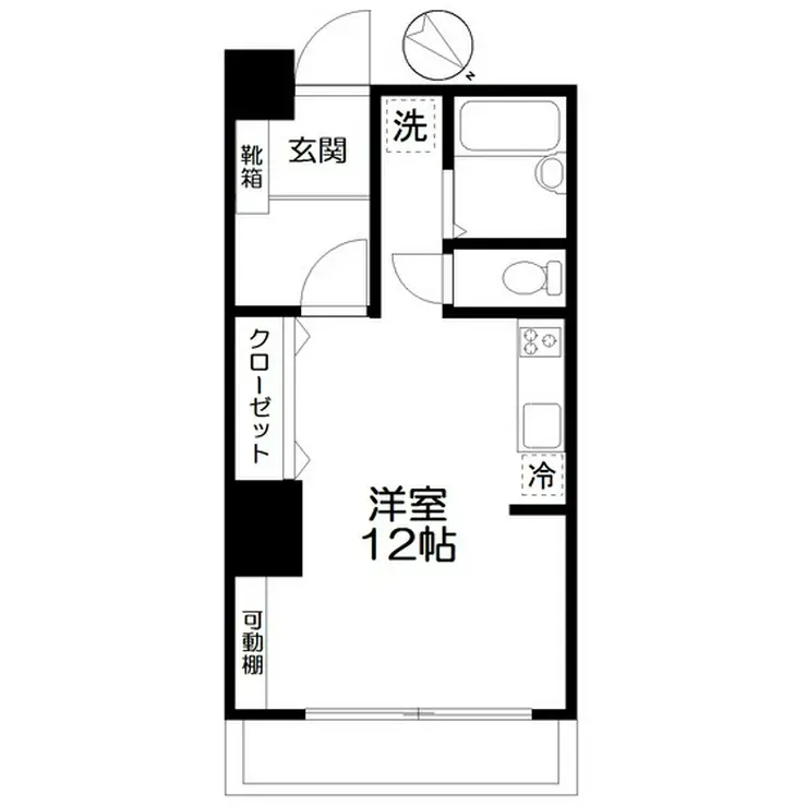 かすがマンション初台 5階階 間取り